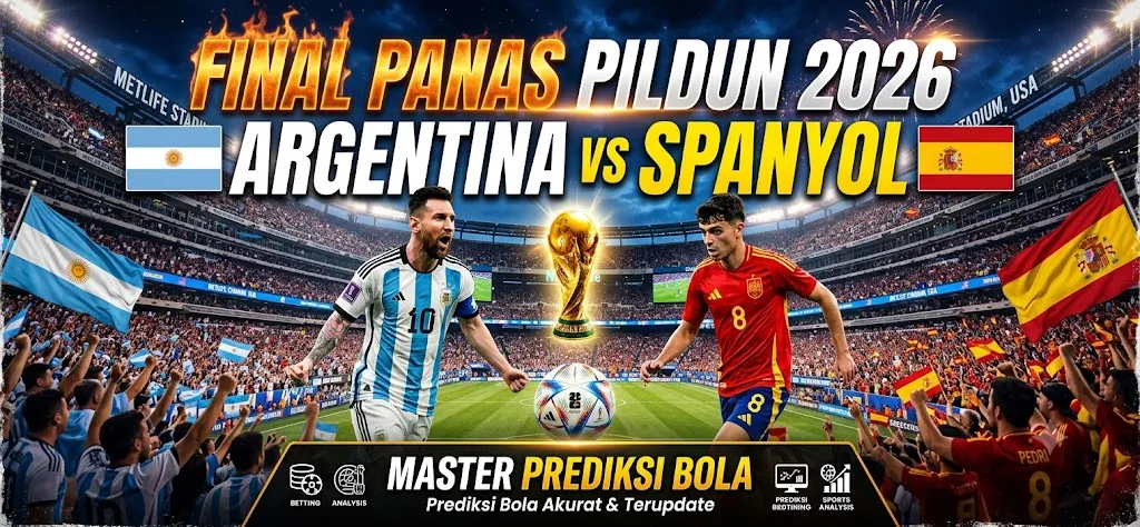 Final Panas Pildun 2026 Argentina vs Spanyol - Master Prediksi Bola